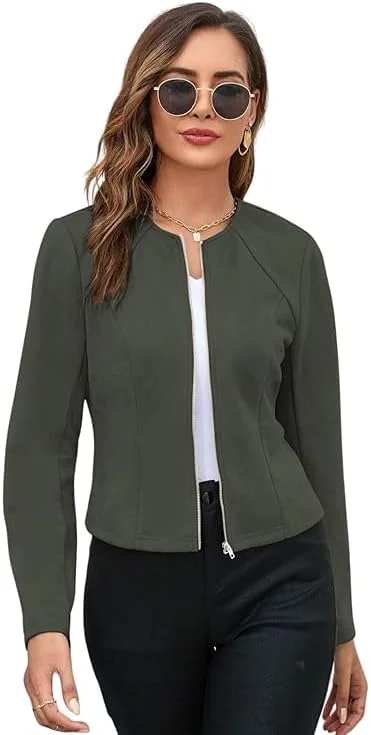 کت پلی کتان زنانه اکسسورایز کینگدام | کت زنانه | کت بلند زنانه | تاپ کت زنانه |