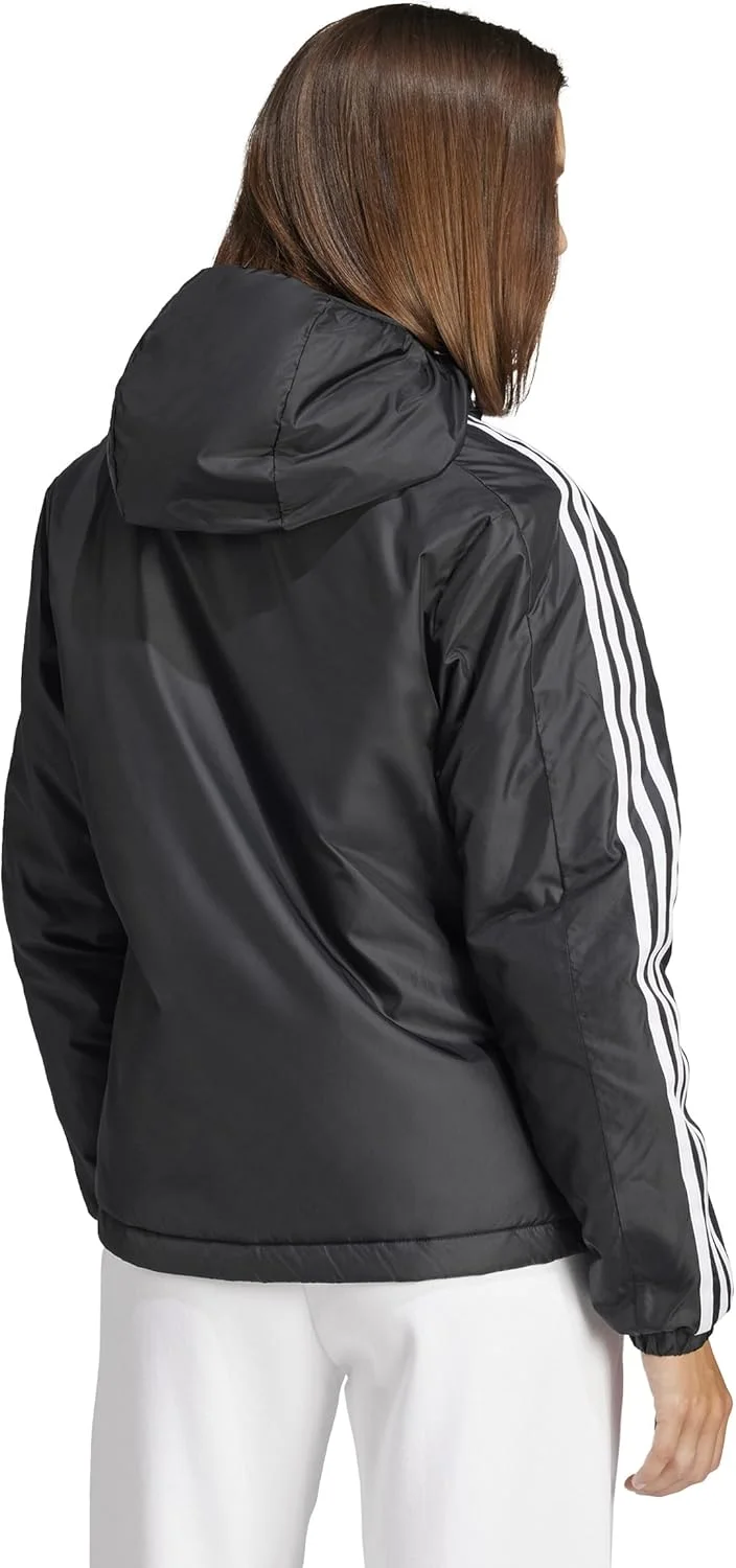 کاپشن کلاه دار زنانه آدیداس مدل Essentials 3-Stripes عایق دار کاپشن کلاه دار زنانه آدیداس مدل Essentials 3-Stripes عایق دار