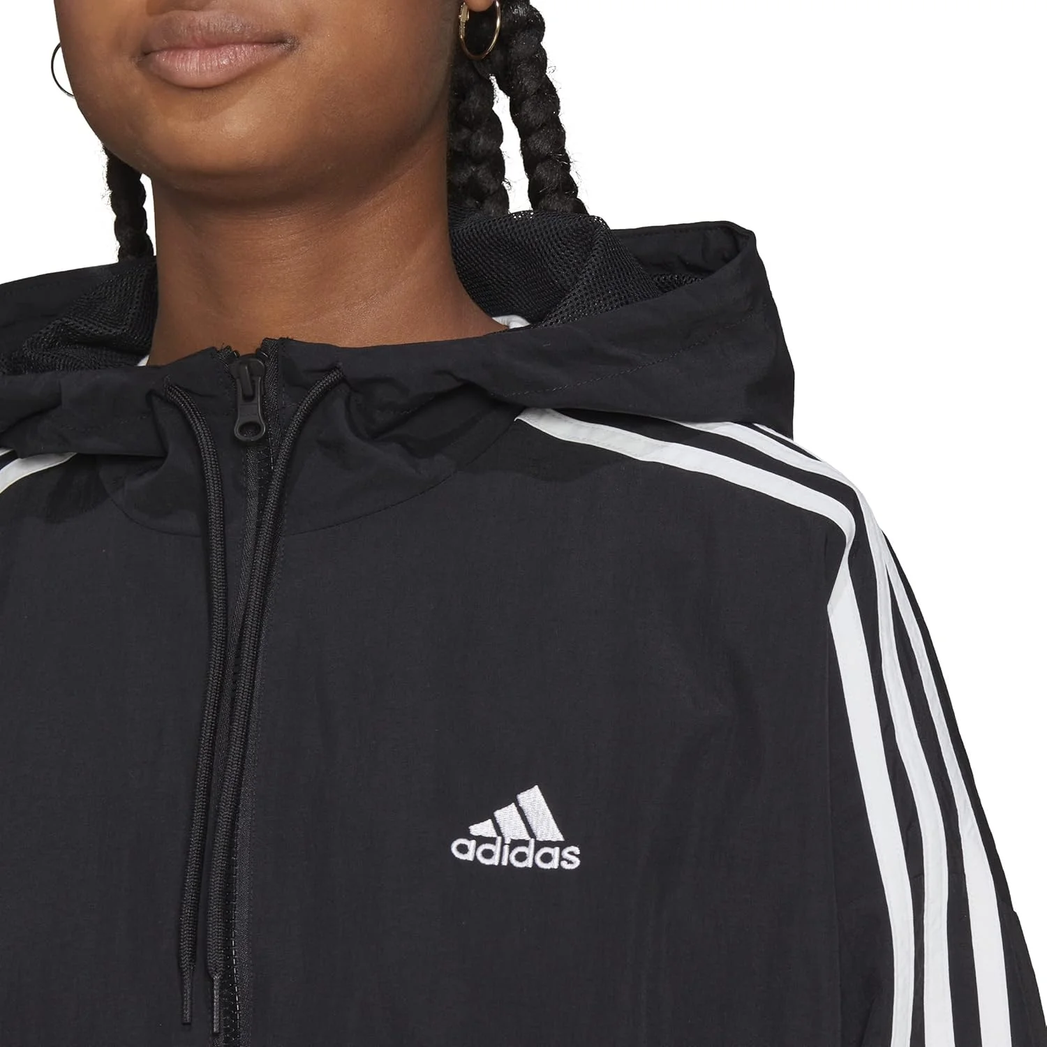 بادگیر زنانه آدیداس Essentials 3-Stripes بافت مشکی، سایز M بادگیر زنانه آدیداس Essentials 3-Stripes بافت مشکی، سایز M