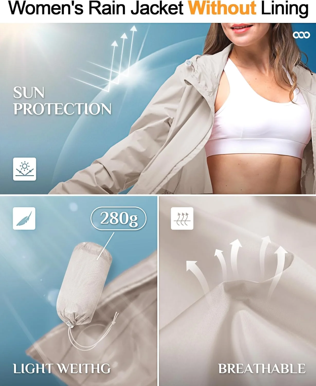 کاپشن بارانی زنانه 33000ft مدل T048 کاپشن بارانی زنانه 33000ft مدل T048