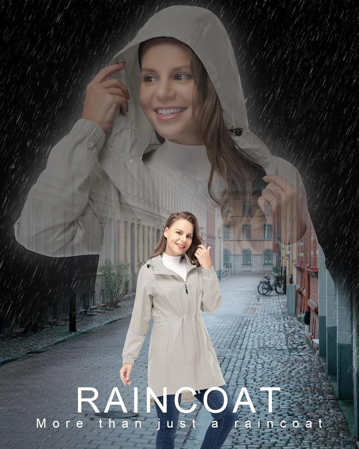 کاپشن بارانی زنانه 33000ft مدل T048 کاپشن بارانی زنانه 33000ft مدل T048