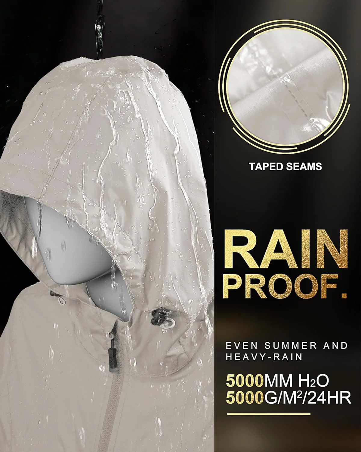 کاپشن بارانی زنانه 33000ft مدل T048 کاپشن بارانی زنانه 33000ft مدل T048