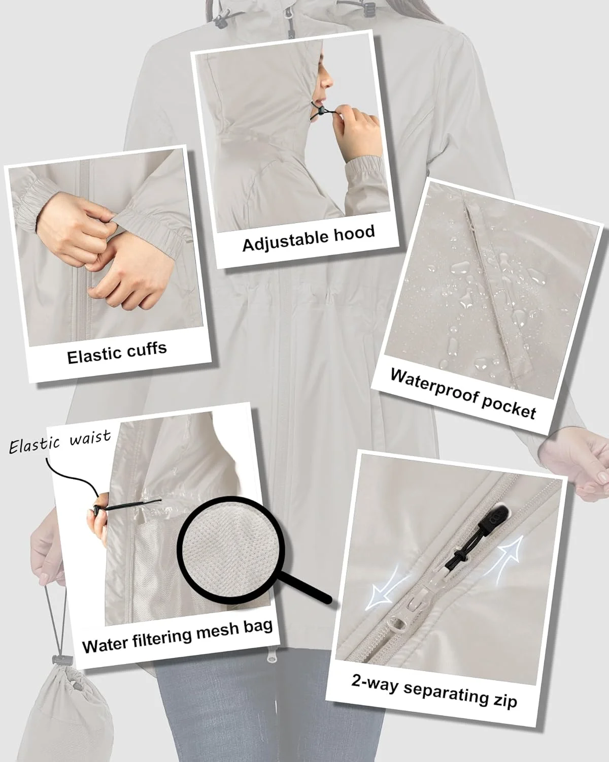 کاپشن بارانی زنانه 33000ft مدل T048 کاپشن بارانی زنانه 33000ft مدل T048