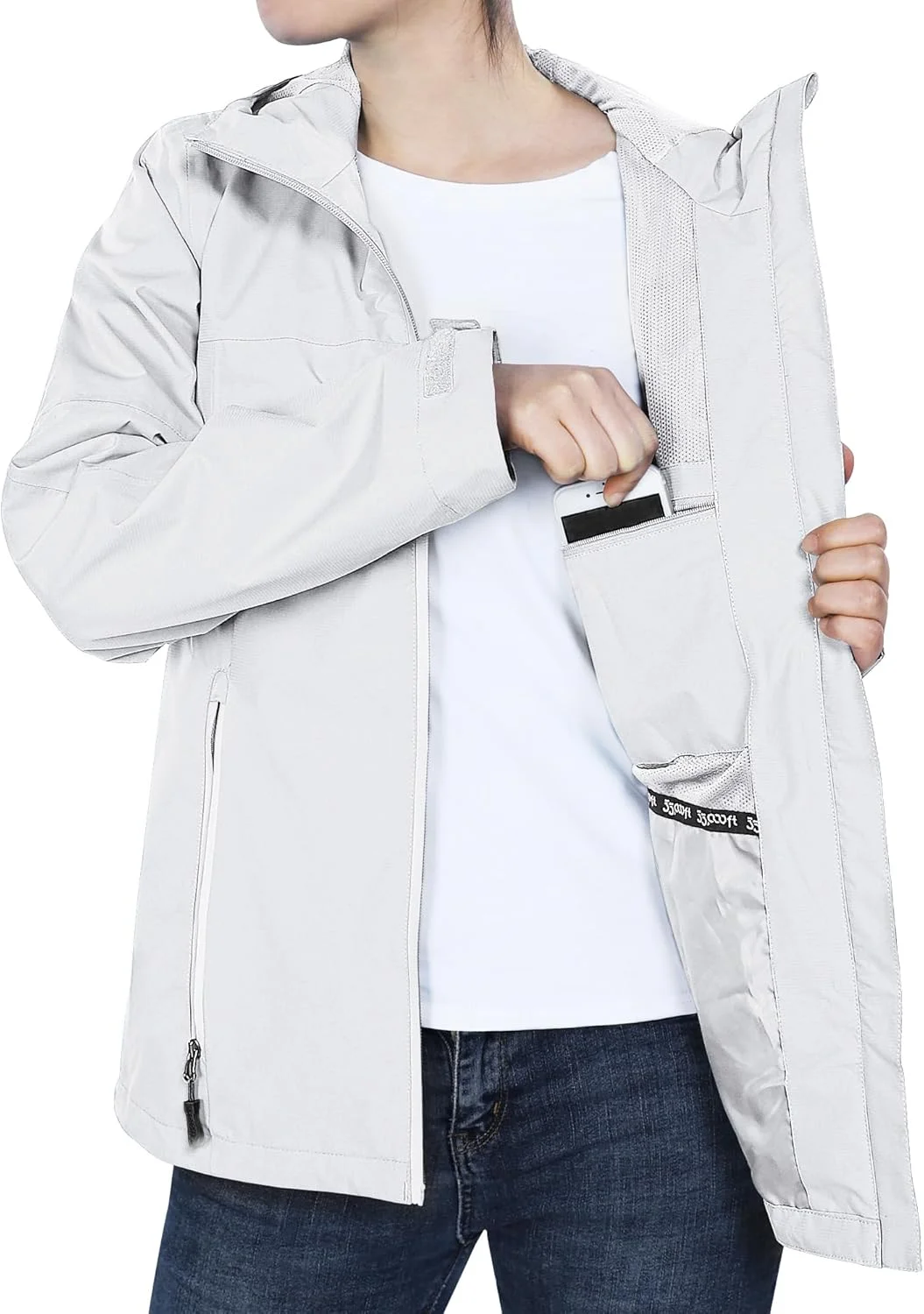 کاپشن بارانی زنانه 33000ft، سبک وزن و ضد آب با کلاه، مناسب دوچرخه سواری و بادگیر کاپشن بارانی زنانه 33000ft، سبک وزن و ضد آب با کلاه، مناسب دوچرخه سواری و بادگیر