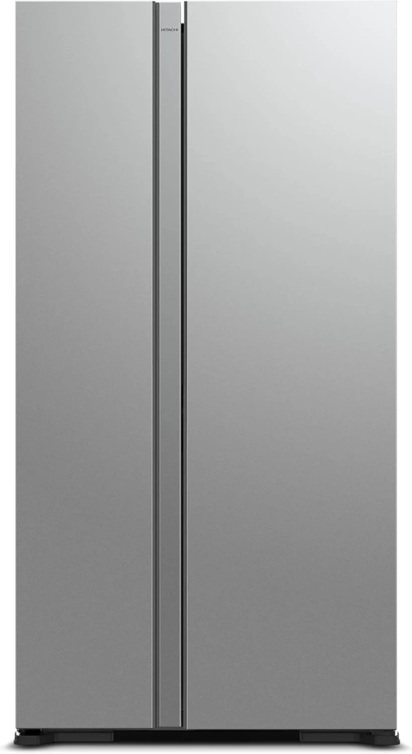 یخچال ساید بای ساید هیتاچی 700 لیتری مدل RS700PUK0GBS، 10 سال گارانتی کمپرسور اینورتر، یخچال بدون برفک، سیستم خنک کننده دوگانه فن - انجماد سریع - پنل LED - یخ ساز آسان چرخشی، نقره ای شیشه ای یخچال ساید بای ساید هیتاچی 700 لیتری مدل RS700PUK0GBS، 10 سال گارانتی کمپرسور اینورتر، یخچال بدون برفک، سیستم خنک کننده دوگانه فن - انجماد سریع - پنل LED - یخ ساز آسان چرخشی، نقره ای شیشه ای
