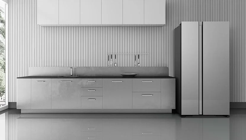 یخچال ساید بای ساید هیتاچی 700 لیتری مدل RS700PUK0GBS، 10 سال گارانتی کمپرسور اینورتر، یخچال بدون برفک، سیستم خنک کننده دوگانه فن - انجماد سریع - پنل LED - یخ ساز آسان چرخشی، نقره ای شیشه ای یخچال ساید بای ساید هیتاچی 700 لیتری مدل RS700PUK0GBS، 10 سال گارانتی کمپرسور اینورتر، یخچال بدون برفک، سیستم خنک کننده دوگانه فن - انجماد سریع - پنل LED - یخ ساز آسان چرخشی، نقره ای شیشه ای