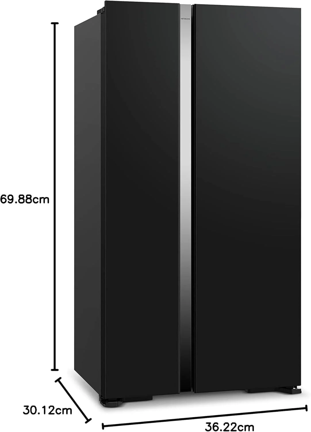یخچال ساید بای ساید دو درب هیتاچی 700 لیتری بدون برفک مدل RS700PUK04GBK، 10 سال گارانتی کمپرسور اینورتر، سیستم خنک کننده دوگانه، پنل کنترل LED، یخ ساز چرخشی، آلارم درب، شیشه مشکی یخچال ساید بای ساید دو درب هیتاچی 700 لیتری بدون برفک مدل RS700PUK04GBK، 10 سال گارانتی کمپرسور اینورتر، سیستم خنک کننده دوگانه، پنل کنترل LED، یخ ساز چرخشی، آلارم درب، شیشه مشکی