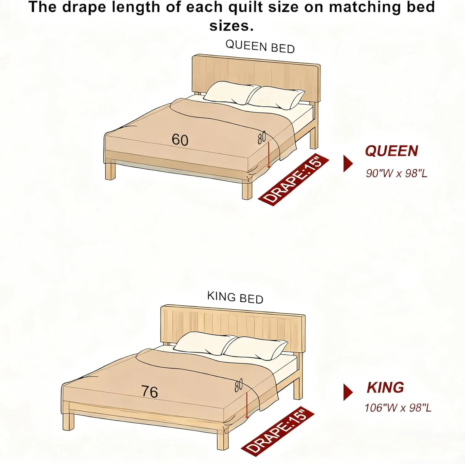 ست روتختی لحاف کینگ فاین استیچری، 3 تکه، 100% پنبه، لحاف طرح مزرعه ای راه راه قهوه ای و بژ، رو تختی سبک وزن دو رو، مناسب تمام فصول