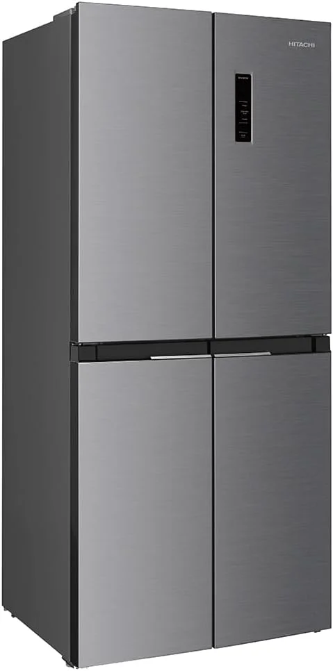 یخچال فریزر پایین 4 درب هیتاچی با ظرفیت ناخالص 610 لیتر و خالص 466 لیتر، کنترل لمسی، حالت صرفه جویی در انرژی، درب فرانسوی و کمپرسور اینورتر