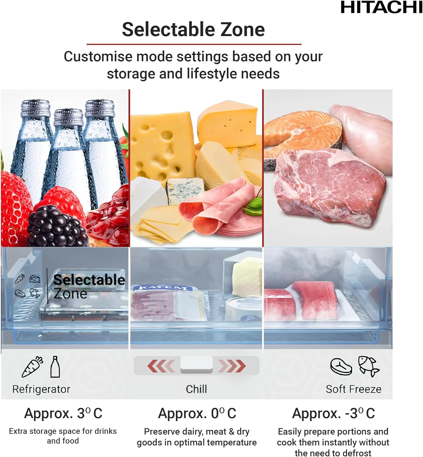 یخچال فریزر بالا هیتاچی 500 لیتر ناخالص، 344 لیتر خالص، 2 درب، کمپرسور اینورتر، بدون برفک، سیستم خنک کننده فراگیر دوگانه، چراغ LED، قالب یخ چرخشی، نقره ای - HRTN6379SXAE یخچال فریزر بالا هیتاچی 500 لیتر ناخالص، 344 لیتر خالص، 2 درب، کمپرسور اینورتر، بدون برفک، سیستم خنک کننده فراگیر دوگانه، چراغ LED، قالب یخ چرخشی، نقره ای - HRTN6379SXAE