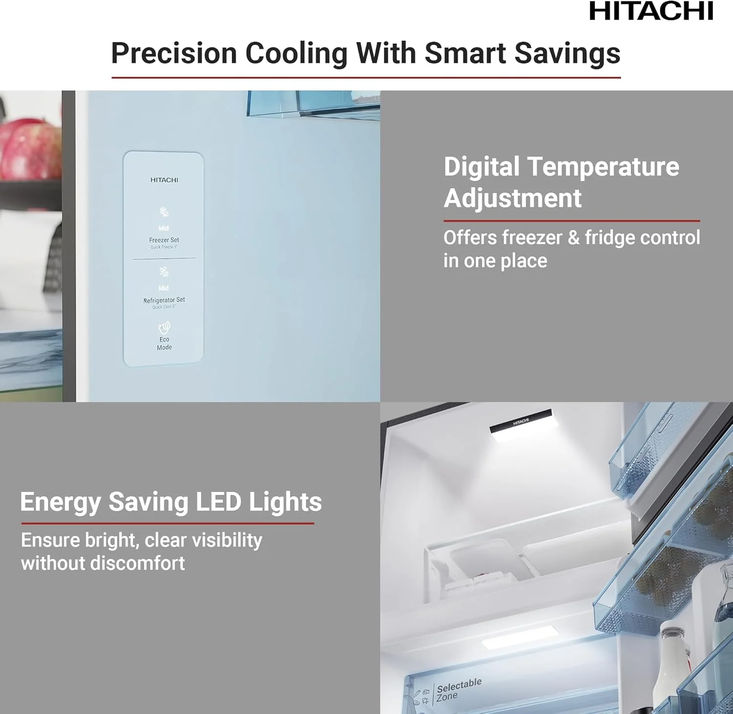 یخچال فریزر بالا هیتاچی 500 لیتر ناخالص، 344 لیتر خالص، 2 درب، کمپرسور اینورتر، بدون برفک، سیستم خنک کننده فراگیر دوگانه، چراغ LED، قالب یخ چرخشی، نقره ای - HRTN6379SXAE یخچال فریزر بالا هیتاچی 500 لیتر ناخالص، 344 لیتر خالص، 2 درب، کمپرسور اینورتر، بدون برفک، سیستم خنک کننده فراگیر دوگانه، چراغ LED، قالب یخ چرخشی، نقره ای - HRTN6379SXAE
