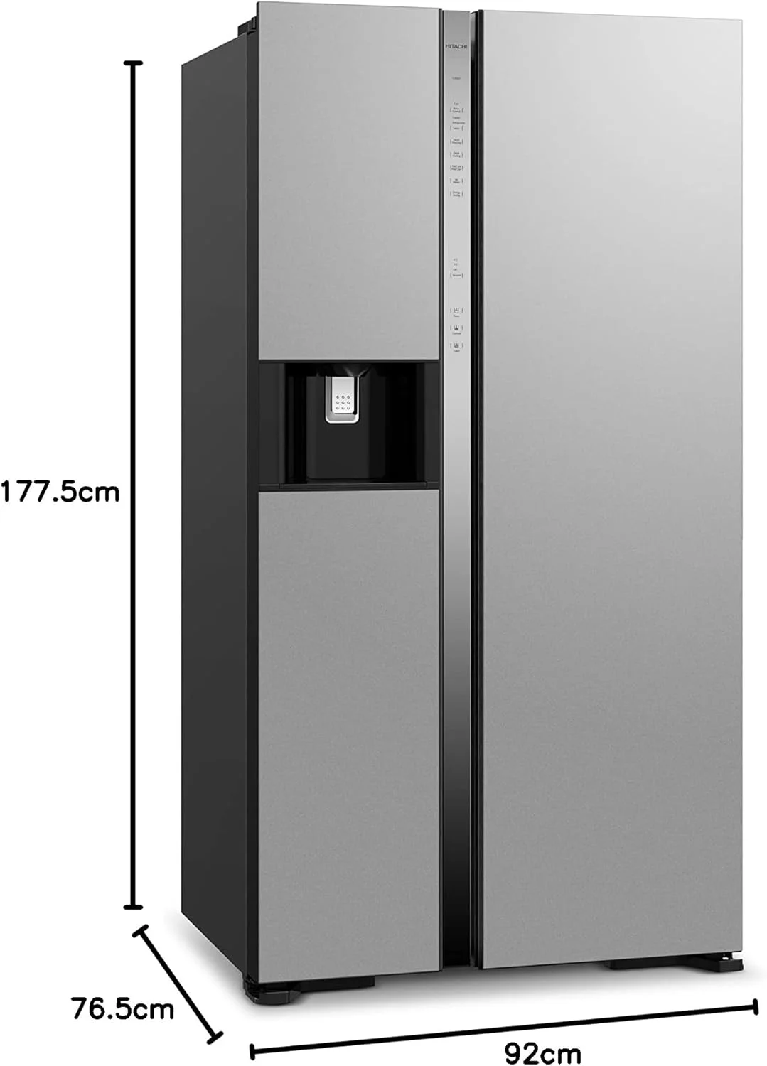 یخچال ساید بای ساید دو درب هیتاچی 700 لیتر ناخالص، 605 لیتر خالص، کمپرسور اینورتر، سیستم خنک کننده دوگانه فن، انجماد سریع، کنترل لمسی - یخ ساز و آبسردکن، نقره ای شیشه ای - RSX700GPUK0GS یخچال ساید بای ساید دو درب هیتاچی 700 لیتر ناخالص، 605 لیتر خالص، کمپرسور اینورتر، سیستم خنک کننده دوگانه فن، انجماد سریع، کنترل لمسی - یخ ساز و آبسردکن، نقره ای شیشه ای - RSX700GPUK0GS