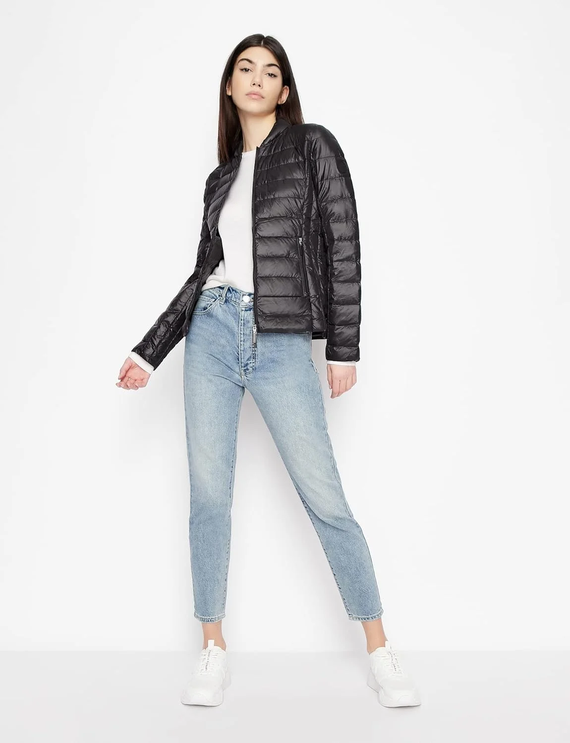 کاپشن زیپ دار زنانه AX Armani Exchange، کاپشن عایق بندی شده کاپشن زیپ دار زنانه AX Armani Exchange، کاپشن عایق بندی شده