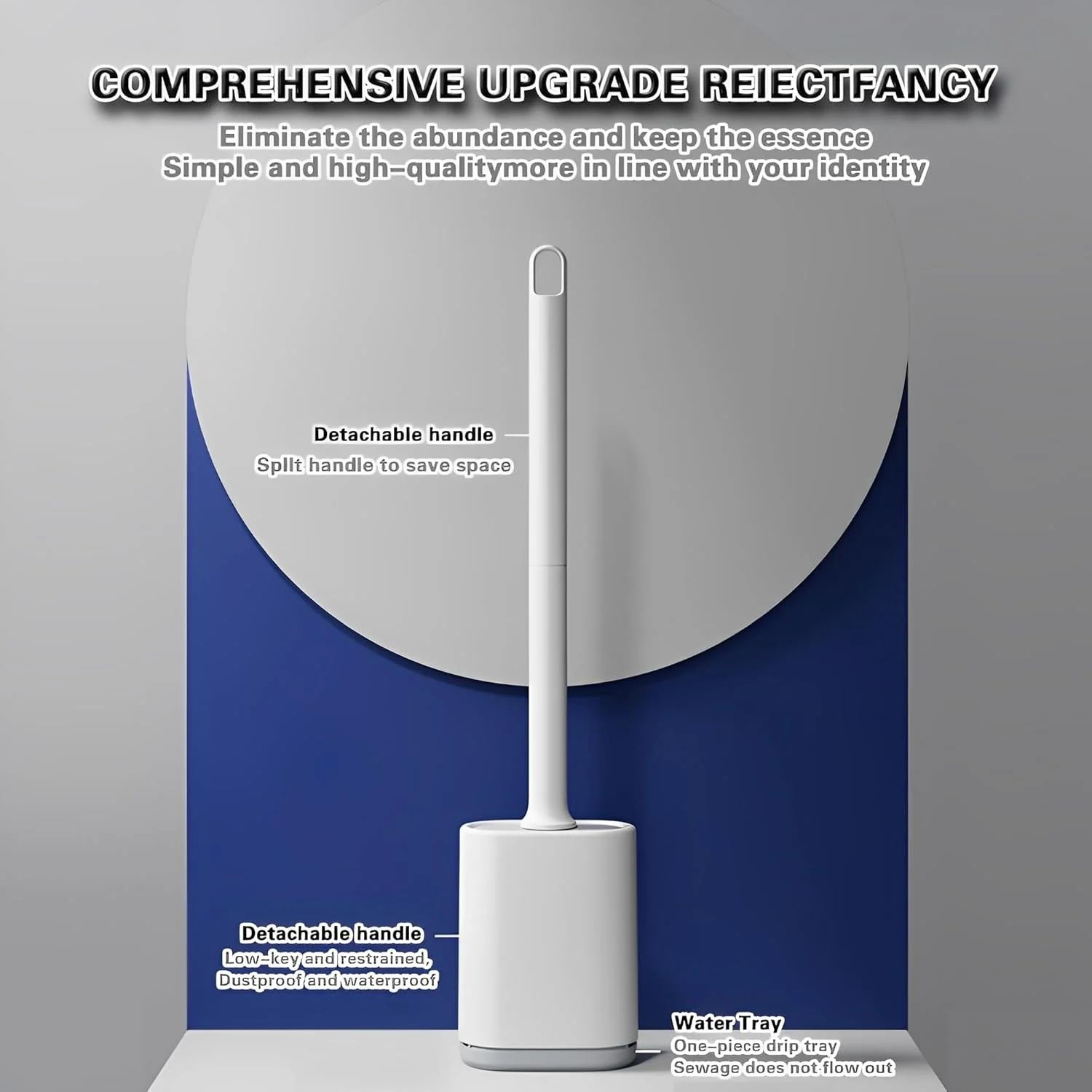 ست برس توالت سیلیکونی Beauenty و نگهدارنده، نصب دیواری، تمیز کردن کارآمد و انعطاف پذیر با دسته بلند مقاوم در برابر زنگ زدگی و موهای سیلیکونی، برس تمیز کننده برای حمام های مدرن ست برس توالت سیلیکونی Beauenty و نگهدارنده، نصب دیواری، تمیز کردن کارآمد و انعطاف پذیر با دسته بلند مقاوم در برابر زنگ زدگی و موهای سیلیکونی، برس تمیز کننده برای حمام های مدرن