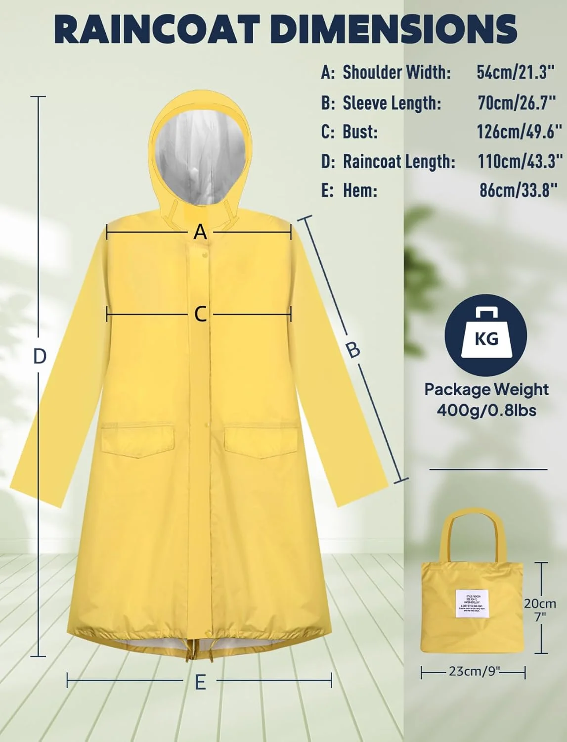 پانچو بارانی унисекс ANYOO