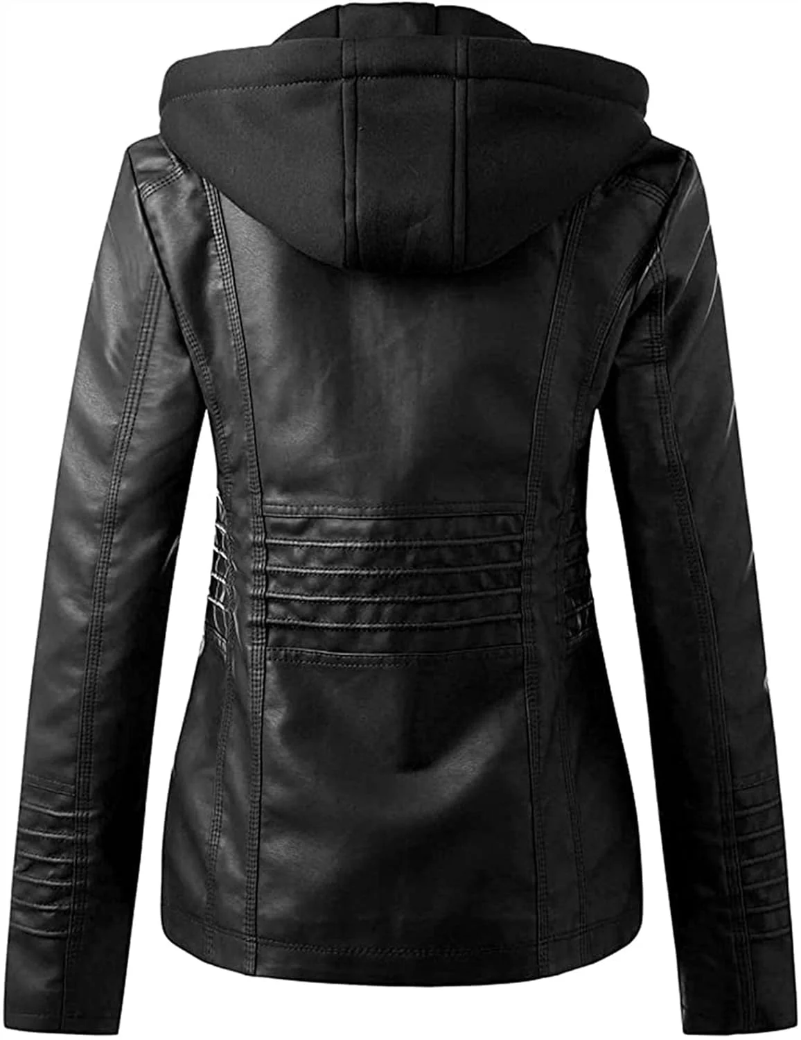 کت چرمی مصنوعی کلاه دار زنانه AYGJKIE، مناسب پاییز و زمستان، کت موتورسواری، کت غیر رسمی و مناسب فصول معتدل، ضد باد کت چرمی مصنوعی کلاه دار زنانه AYGJKIE، مناسب پاییز و زمستان، کت موتورسواری، کت غیر رسمی و مناسب فصول معتدل، ضد باد