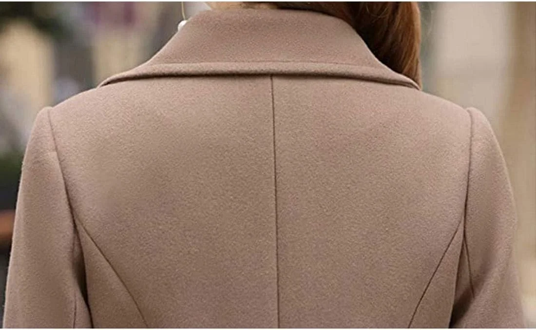 کت پشمی زنانه دبل برستد