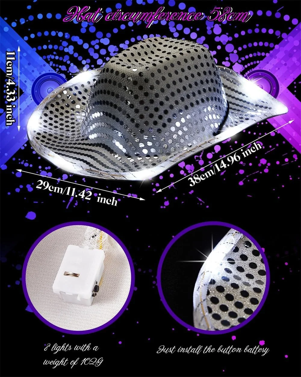 کت پولکدار نقرهای ریشدار زنانه Azonee با اکسسوریهای کامل دیسکو، سبک توپ دیسکویی آینهای بازتابنده برای مهمانیها کت پولکدار نقرهای ریشدار زنانه Azonee با اکسسوریهای کامل دیسکو، سبک توپ دیسکویی آینهای بازتابنده برای مهمانیها