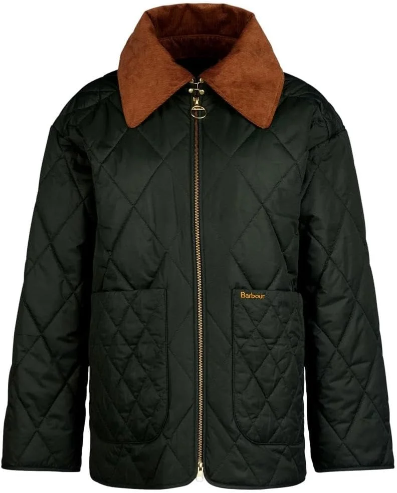 کاپشن لحافی زنانه باربور مدل Woodhall، رنگ Sage/Ancient کاپشن لحافی زنانه باربور مدل Woodhall، رنگ Sage/Ancient