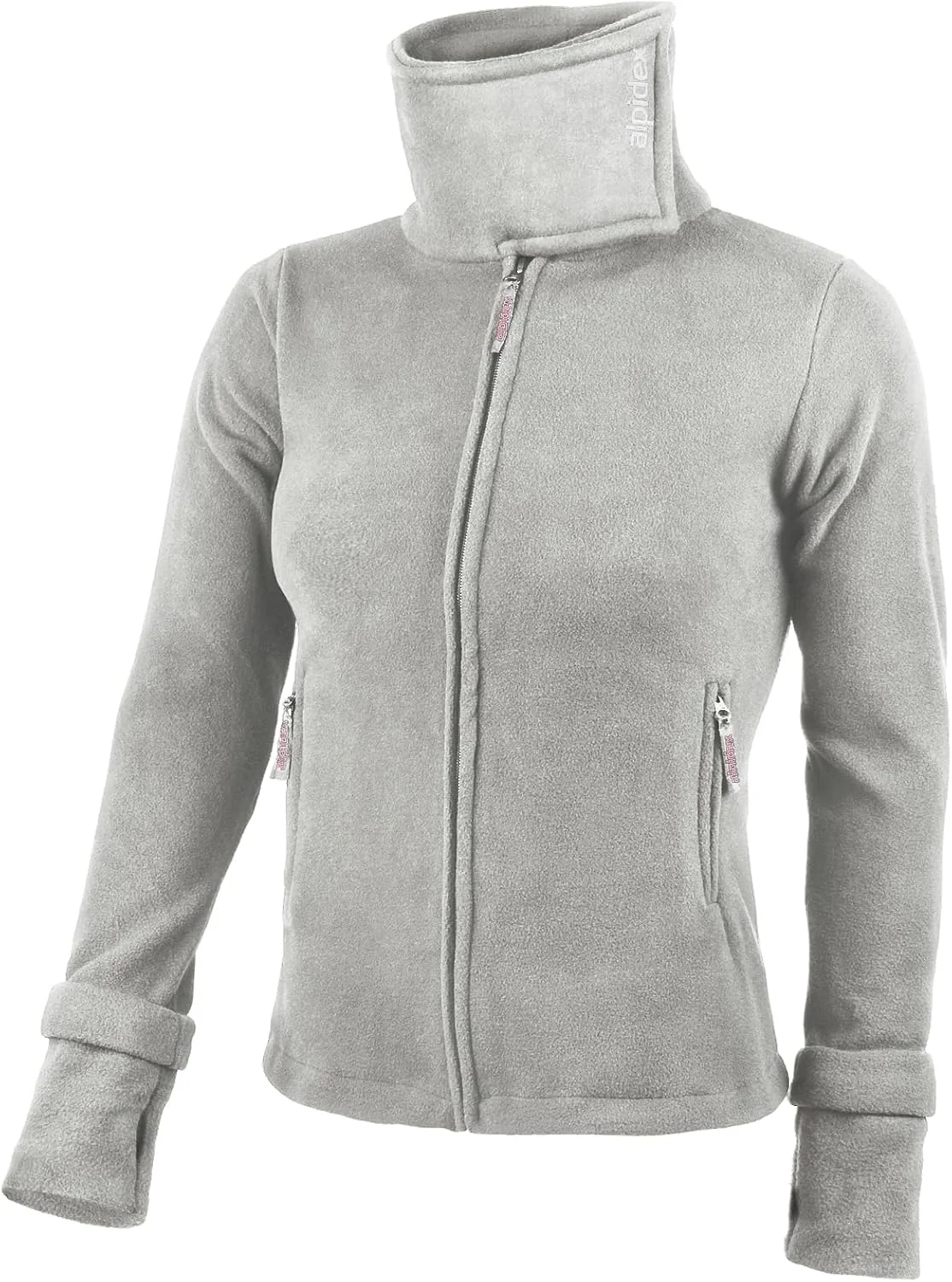 ژاکت پشمی زنانه آلپیدکس، گرم، نرم، یقه بلند، زیپ دار، مناسب پاییز، زمستان، بهار، آستین بلند، خزدار، لطیف، راحت، مناسب فضای باز، پیاده روی