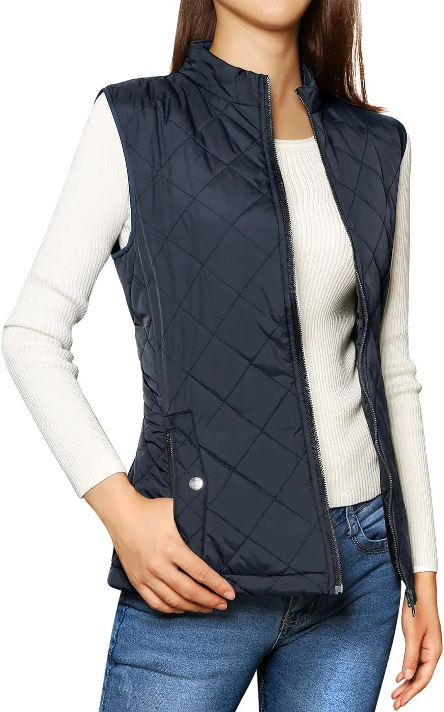 Allegra K womens Padded Vest Padded Vest