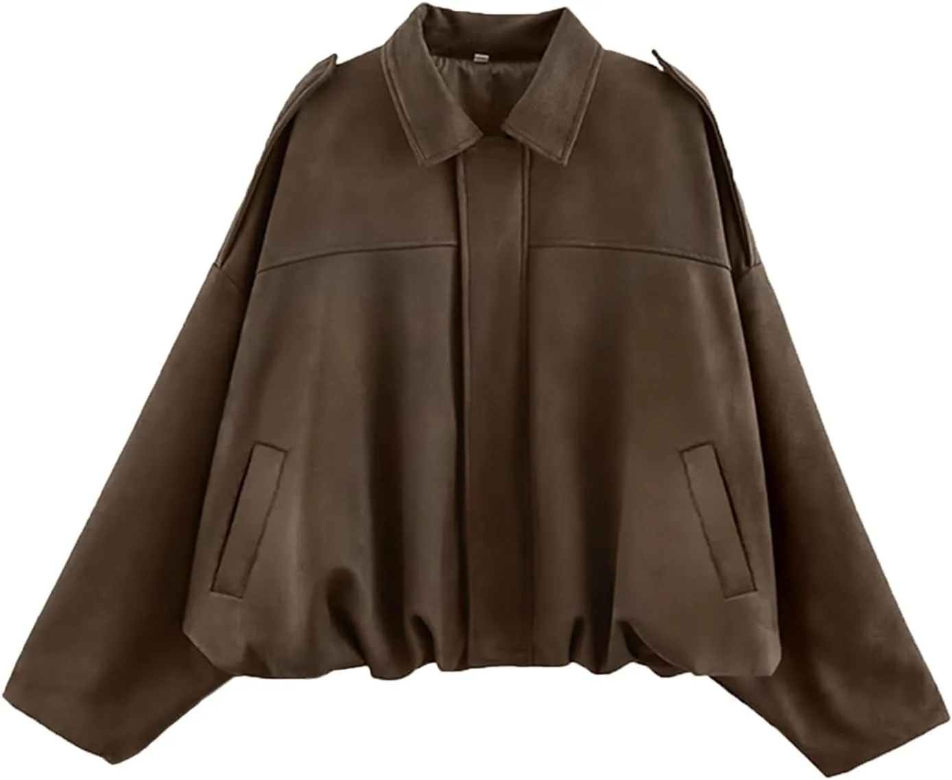 کت بمبر زنانه بی نیانگ از جنس جیر مصنوعی، کت کوتاه خلبانی یقه برگردان، کت موتورسواری بزرگ سایز، لباس بیرونی سال ۲۰۲۵ کت بمبر زنانه بی نیانگ از جنس جیر مصنوعی، کت کوتاه خلبانی یقه برگردان، کت موتورسواری بزرگ سایز، لباس بیرونی سال ۲۰۲۵