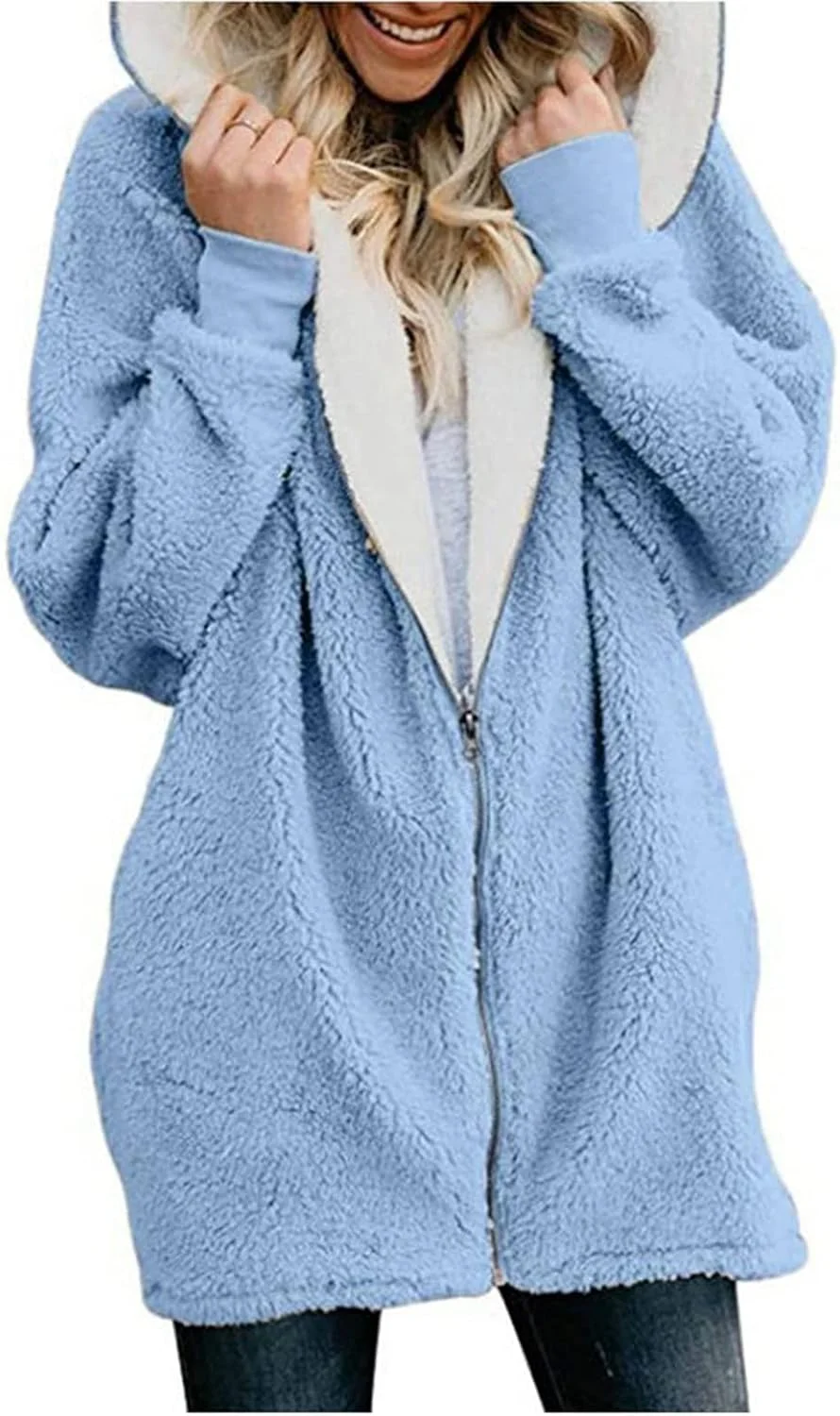 کت های زنانه BEROZA، ژاکت مخملی گرم، ژاکت بافتنی زیپ دار پشم بره پاییز و زمستان، ژاکت گرم بافتنی مخملی (رنگ: Hortel، سایز: 5XL) کت های زنانه BEROZA، ژاکت مخملی گرم، ژاکت بافتنی زیپ دار پشم بره پاییز و زمستان، ژاکت گرم بافتنی مخملی (رنگ: Hortel، سایز: 5XL)