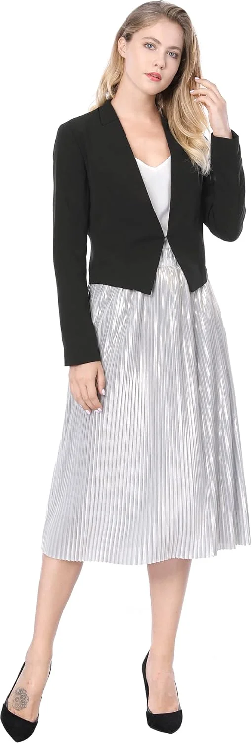 الگرا کا، کت بلیزر زنانه اداری، بدون یقه، نیم تنه الگرا کا، کت بلیزر زنانه اداری، بدون یقه، نیم تنه