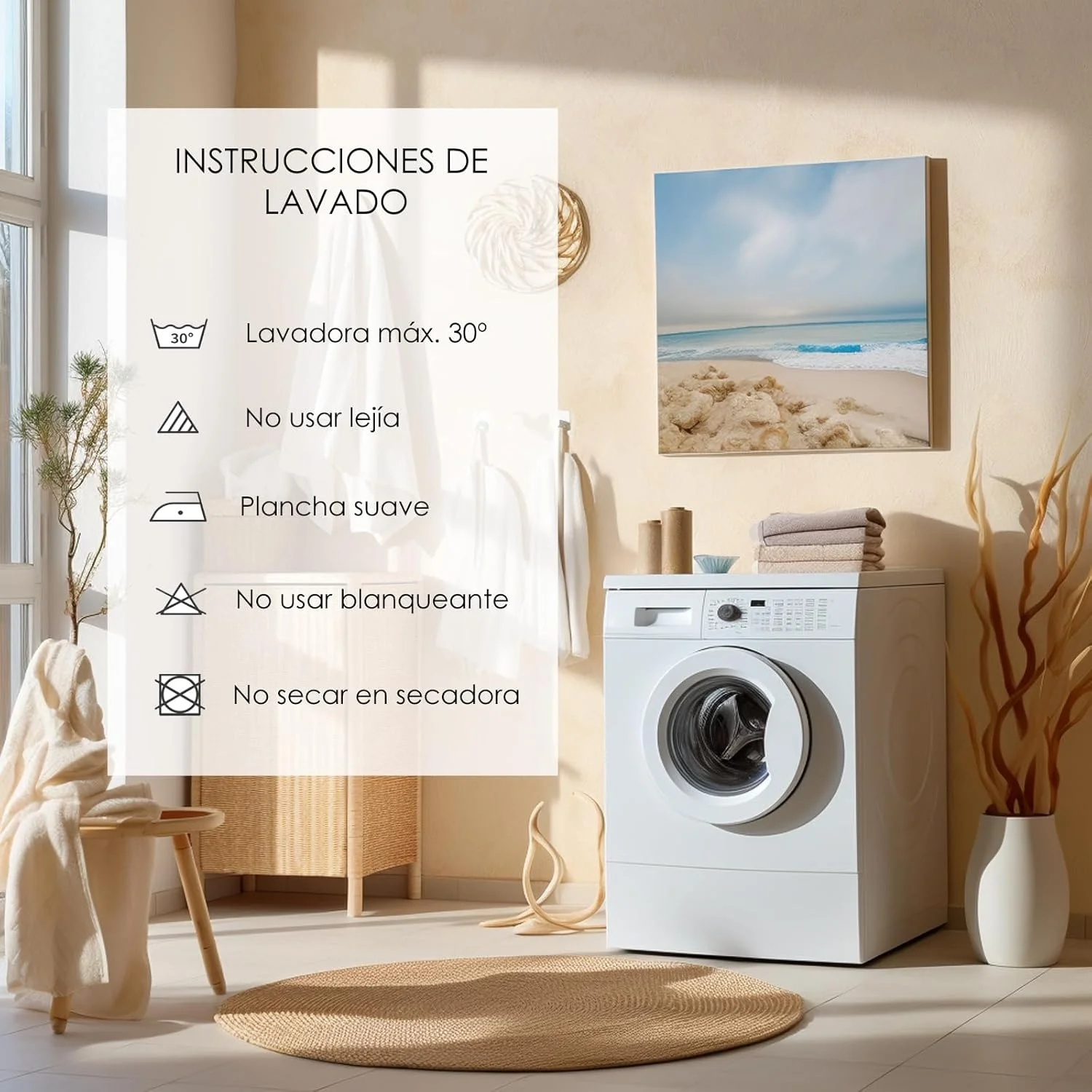 رو تختی چند منظوره GAMUSI برای تخت 135/150 سانتی متر و مبل. رو تختی پتو روانداز مبل 3 نفره نرم پنبه ای هندسی - 230 x 280 سانتی متر، بژ