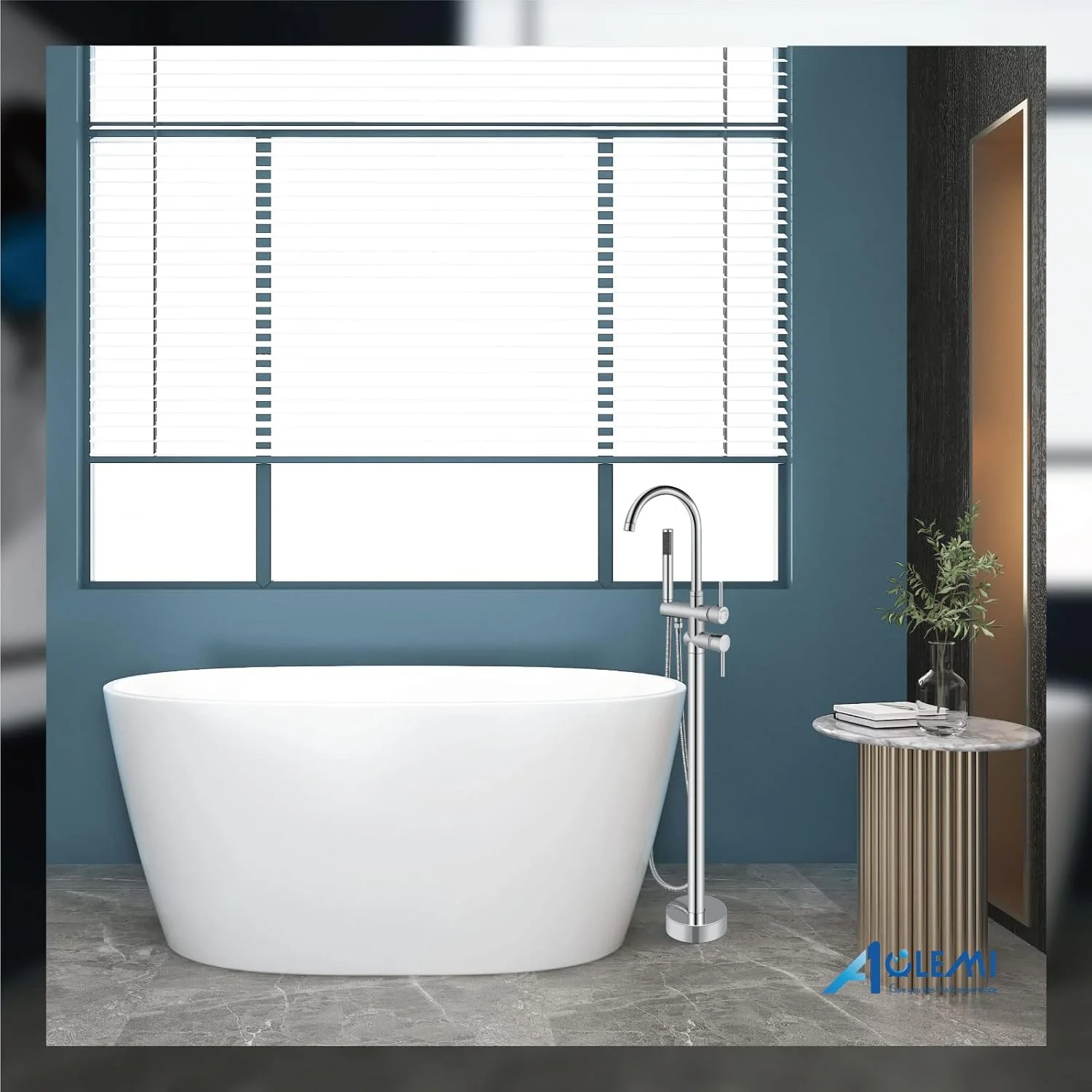 شیر حمام ایستاده آولمی، شیر پرکن وان، شیرآلات دوش با جریان بالا، شیرآلات مخلوط دوش، خروجی گردن غازی چرخان با گوشی دستی استوانه ای، کروم پولیش شیر حمام ایستاده آولمی، شیر پرکن وان، شیرآلات دوش با جریان بالا، شیرآلات مخلوط دوش، خروجی گردن غازی چرخان با گوشی دستی استوانه ای، کروم پولیش