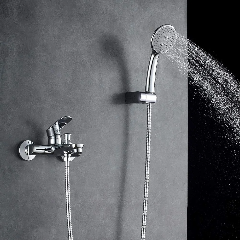 شیر دوش/حمام/وان دیواری مدل Berlin-g13004 Eco از GRIFEMA، شیر دوش دیواری برای حمام/وان با شلنگ استیل 1.5 متری، سردوش 5 حالته و نگهدارنده ABS، شلنگ 1/2 اینچ، کروم شیر دوش/حمام/وان دیواری مدل Berlin-g13004 Eco از GRIFEMA، شیر دوش دیواری برای حمام/وان با شلنگ استیل 1.5 متری، سردوش 5 حالته و نگهدارنده ABS، شلنگ 1/2 اینچ، کروم