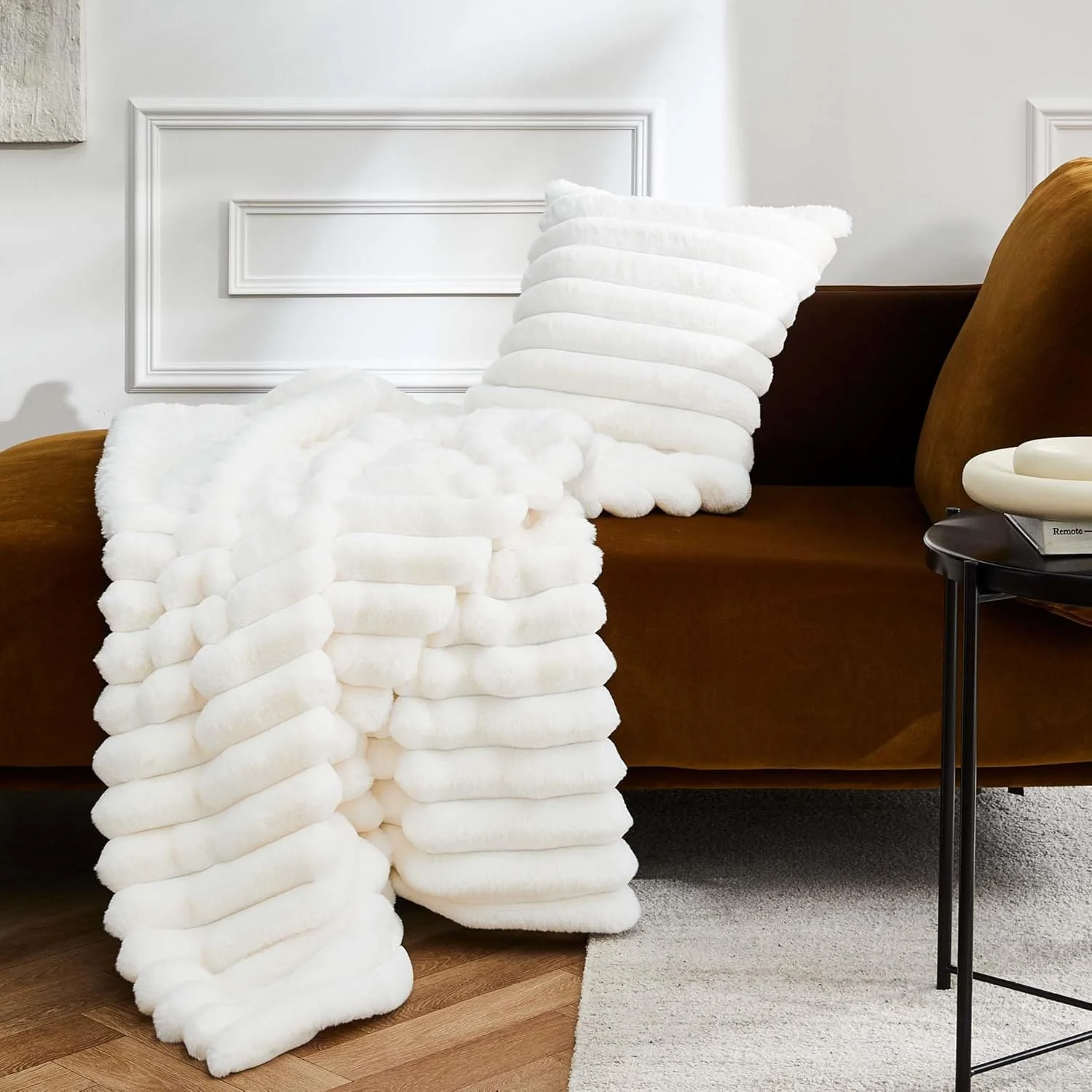 روتختی خز مصنوعی Douceur d'Intérieur، مناسب اتاق خواب (125 x 150 سانتی متر)