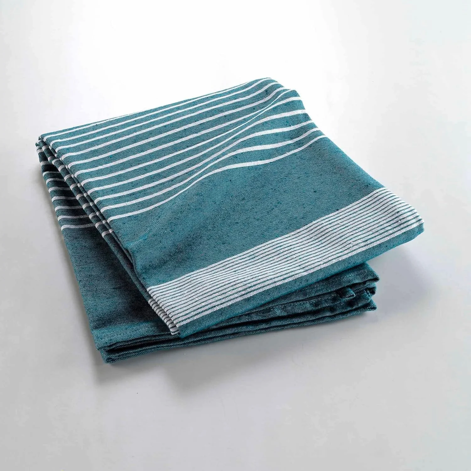 روتختی بافتنی آبی رنگ Douceur d'Intérieur مدل Adele (240 x 260 سانتی متر) از جنس پنبه و پلی استر