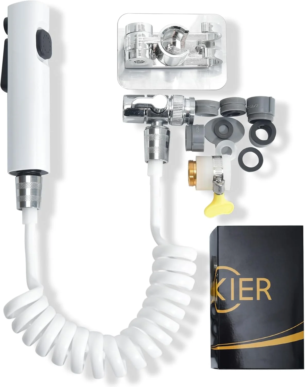 سفر شطاف بیده قابل حمل، مجموعه شطافه با دو حالت اسپری به همراه شلنگ 3 متری و آداپتور جهانی برای شیرآلات با قطر 13-24 میلی متر. مناسب برای اسپری توالت، کمپینگ، بهداشت بانوان سفر شطاف بیده قابل حمل، مجموعه شطافه با دو حالت اسپری به همراه شلنگ 3 متری و آداپتور جهانی برای شیرآلات با قطر 13-24 میلی متر. مناسب برای اسپری توالت، کمپینگ، بهداشت بانوان