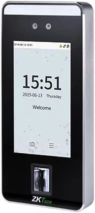 دستگاه حضور و غیاب تشخیص چهره و اثر انگشت ZKteco SpeedFace-V5L با قابلیت کنترل دسترسی درب و ثبت ورود و خروج اتوماتیک، کاربری آسان