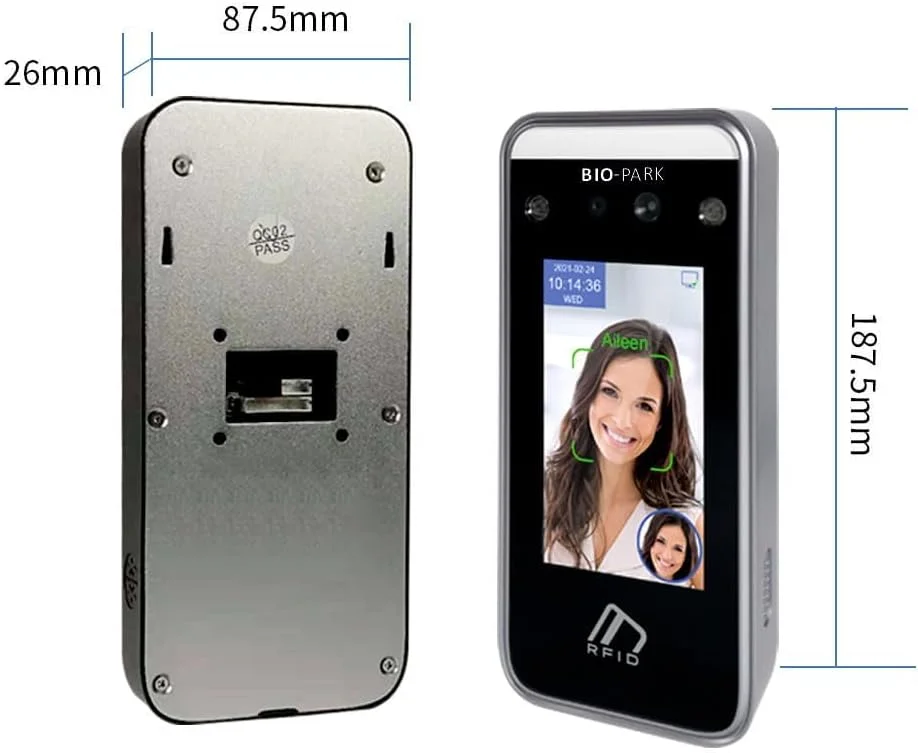 دستگاه حضور و غیاب تشخیص چهره پویا مبتنی بر هوش مصنوعی Team Office Bio-Park D01 با نرم افزار حضور و غیاب مبتنی بر ابر (چهره + LAN + Wi-Fi)