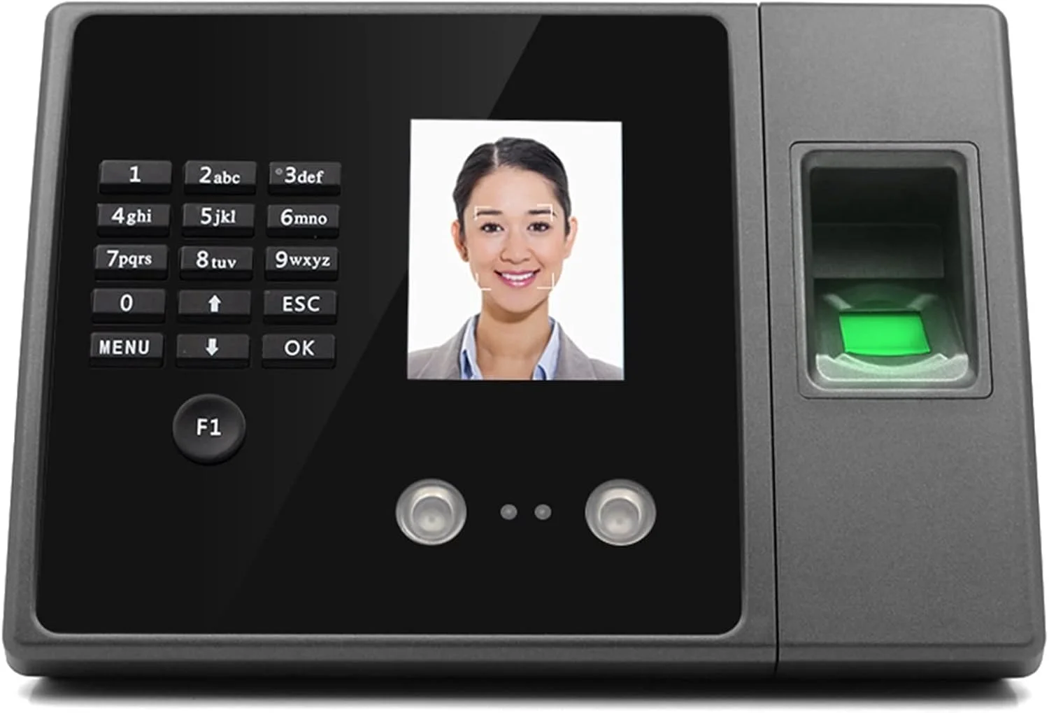 سیستم مدیریت حضور و غیاب کارکنان SJHDKLW، دستگاه بیومتریک تشخیص چهره، اثر انگشت، رمز عبور، اترنت TCP IP