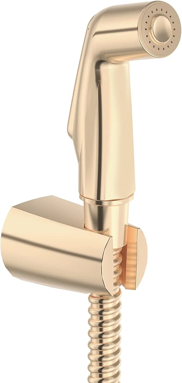 شیر بهداشتی دوش دستی کوهلر مدل Deco Contemporary به همراه شلنگ فلزی و نگهدارنده (رنگ طلایی فرانسوی براق) شیر بهداشتی دوش دستی کوهلر مدل Deco Contemporary به همراه شلنگ فلزی و نگهدارنده (رنگ طلایی فرانسوی براق)