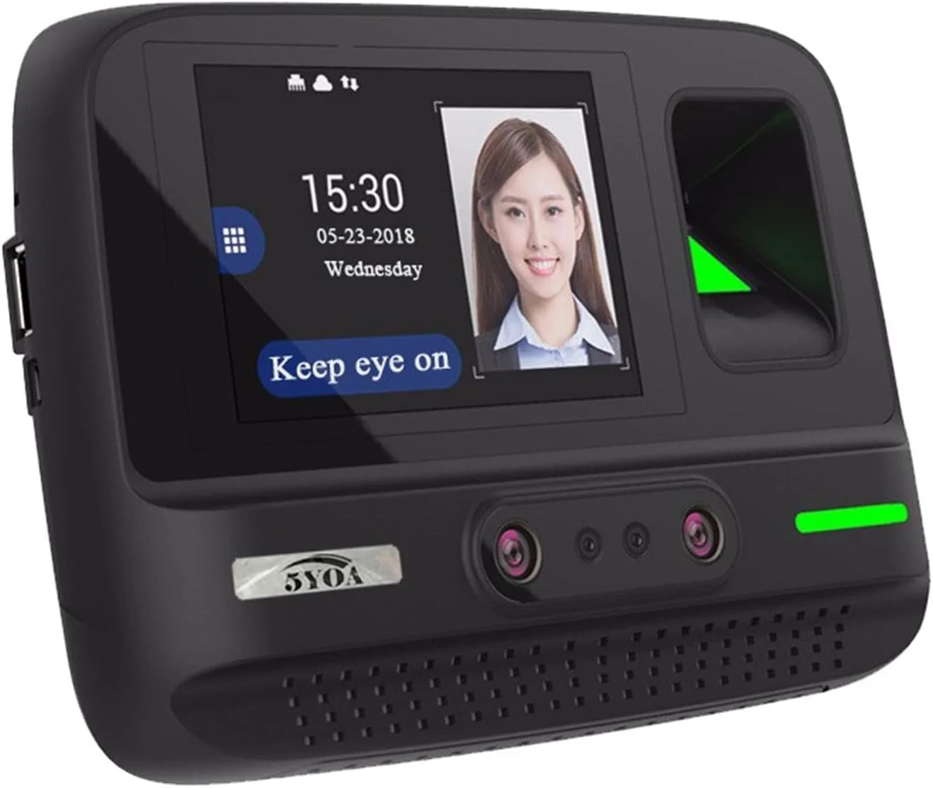 سیستم مدیریت حضور و غیاب VESLFG Enterprise مدل AF4 با قابلیت تشخیص چهره، اثر انگشت و رمز عبور، دستگاه بیومتریک تشخیص چهره، ساعت حضور و غیاب سازمانی (نسخه استاندارد)