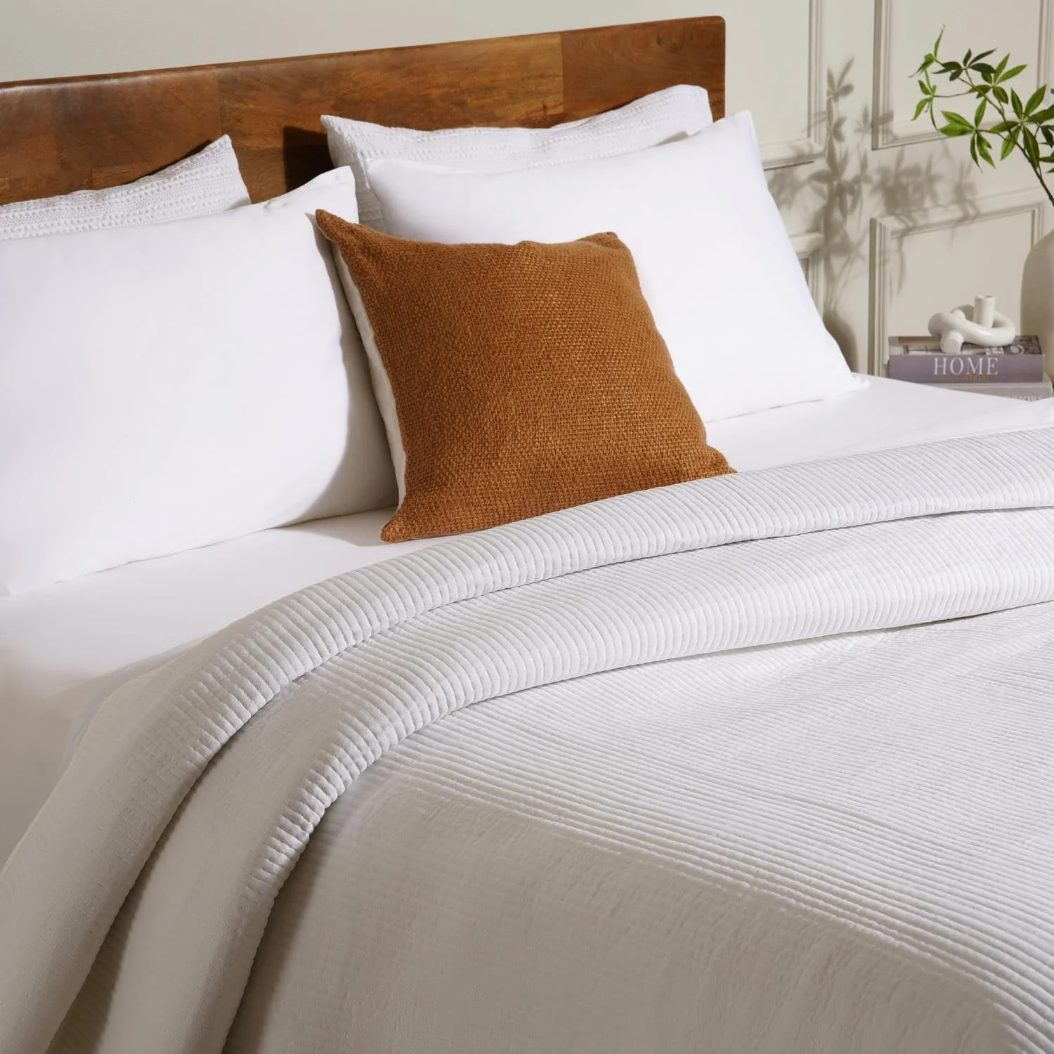 روتختی لحاف دوزی شده یوسل کانشس پن هوم - 220x240 سانتی متر - سفید روشن