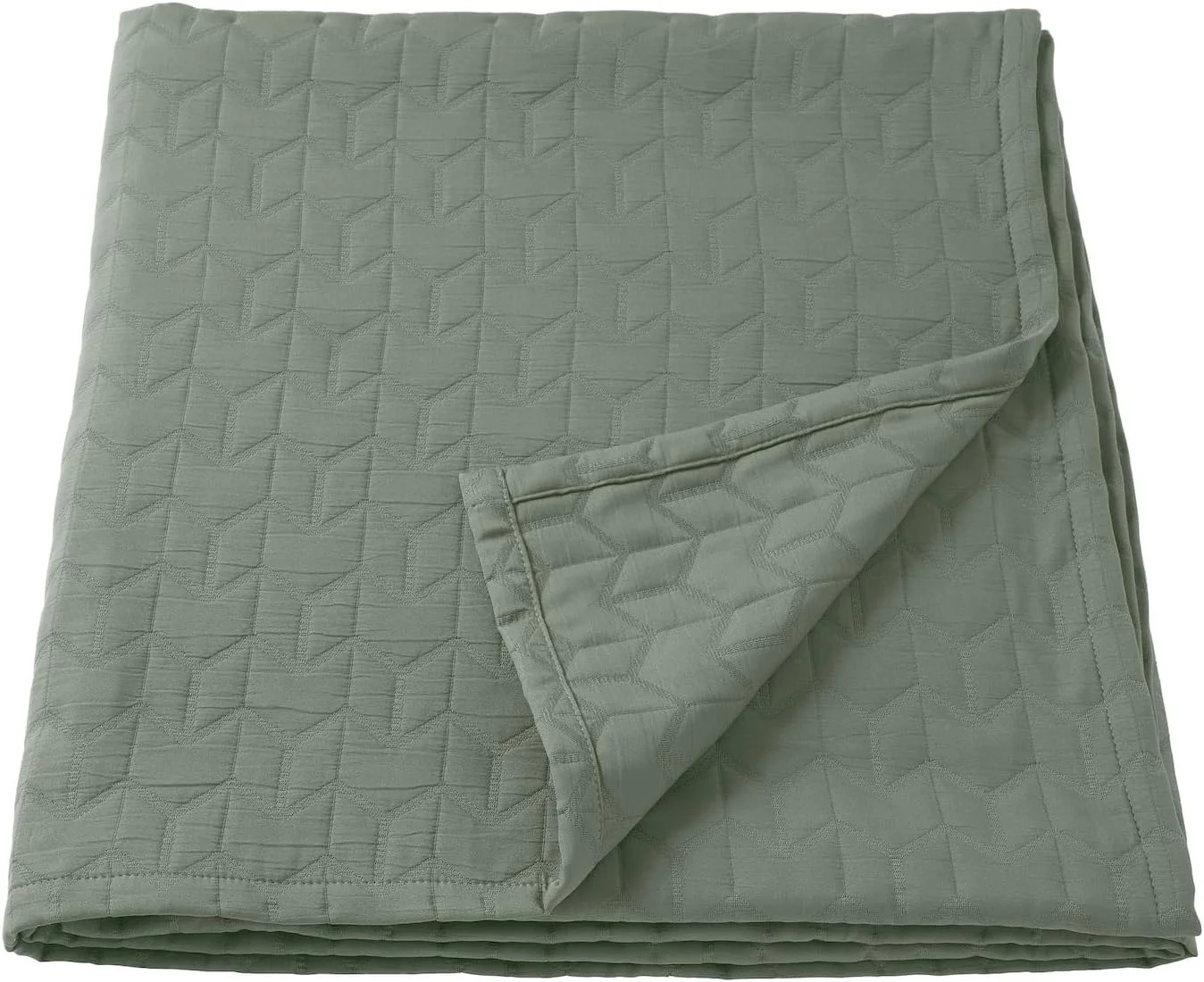 رو تختی ایکیا، خاکستری-سبز، 150X250 - KÖLAX605.134.22