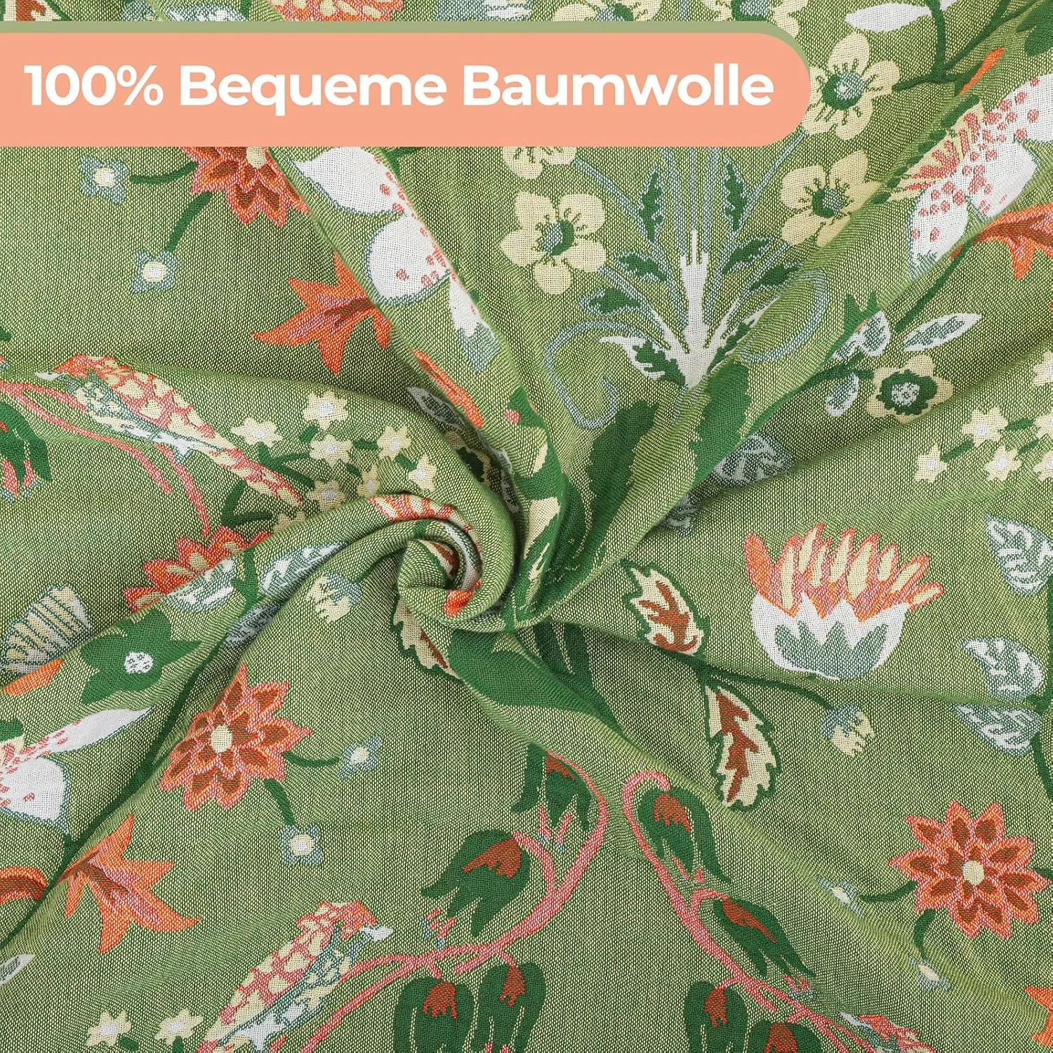 رو تختی دو طرفه نخی HOORDRY، سایز 200 در 230 سانتی متر، طرح سنجاب، پتوی تلویزیون، پتوی مبل، پتوی صندلی راحتی، روتختی، پتوی برگشت پذیر، رنگ سبز/سفید، نرم، لطیف و شیک