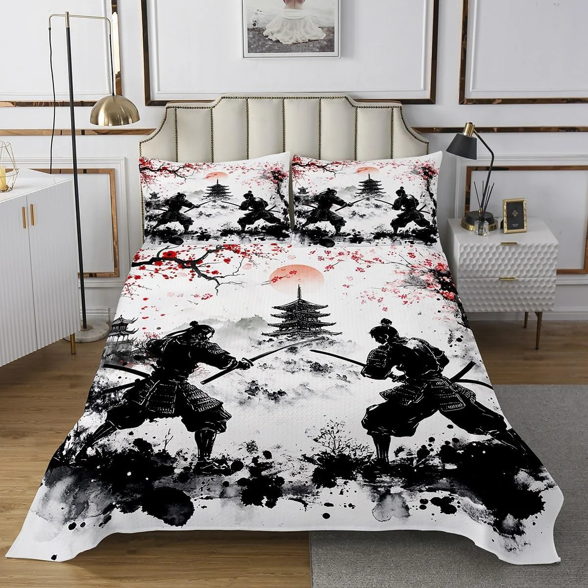 روتختی طرح سامورایی ژاپنی Homemissing، یک نفره، طرح شکوفه گیلاس، ست رو تختی لحاف دار، مناسب پسران و دختران، طرح گل ساکورا، رو تختی لحاف دار به سبک ژاپنی روتختی طرح سامورایی ژاپنی Homemissing، یک نفره، طرح شکوفه گیلاس، ست رو تختی لحاف دار، مناسب پسران و دختران، طرح گل ساکورا، رو تختی لحاف دار به سبک ژاپنی