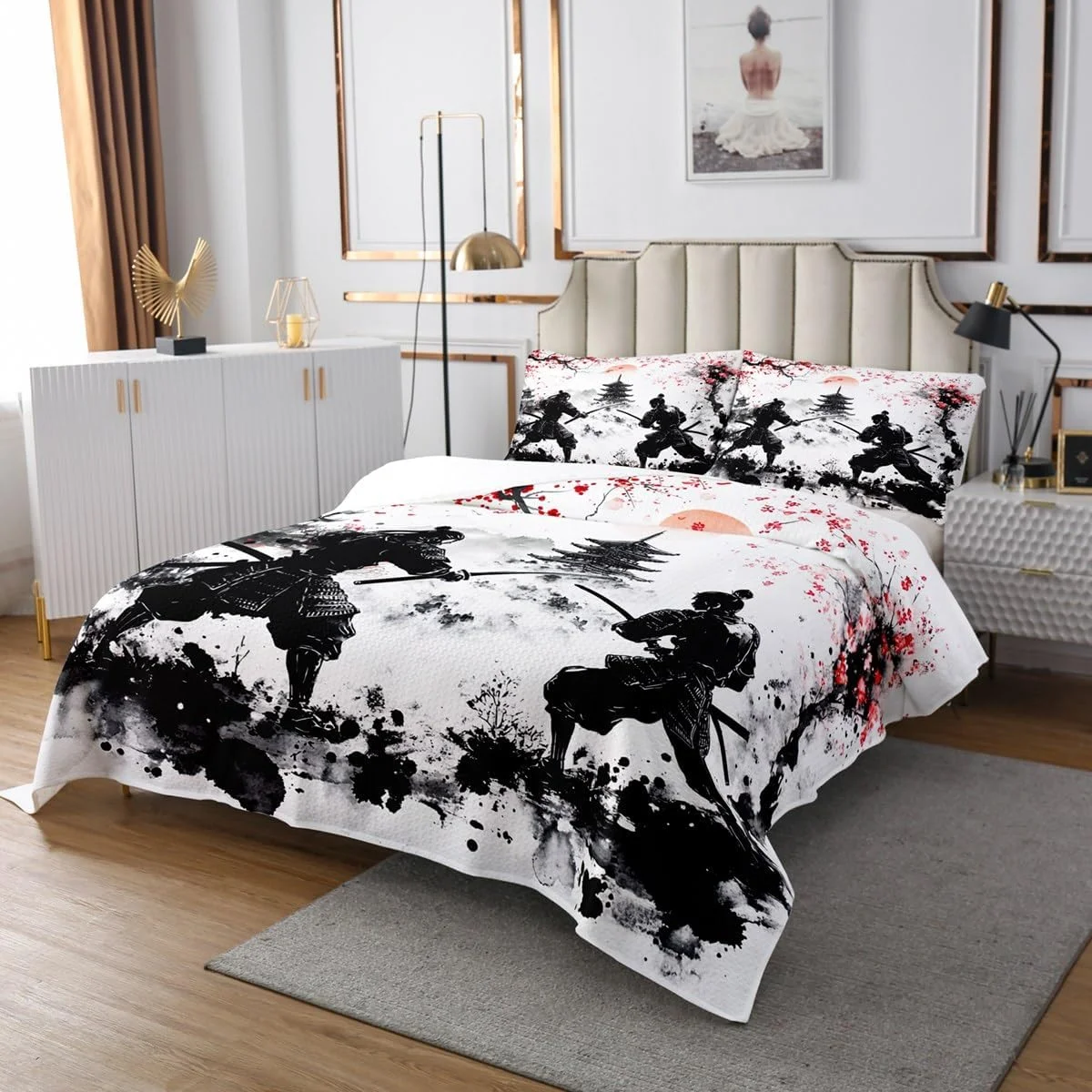 روتختی طرح سامورایی ژاپنی Homemissing، یک نفره، طرح شکوفه گیلاس، ست رو تختی لحاف دار، مناسب پسران و دختران، طرح گل ساکورا، رو تختی لحاف دار به سبک ژاپنی روتختی طرح سامورایی ژاپنی Homemissing، یک نفره، طرح شکوفه گیلاس، ست رو تختی لحاف دار، مناسب پسران و دختران، طرح گل ساکورا، رو تختی لحاف دار به سبک ژاپنی