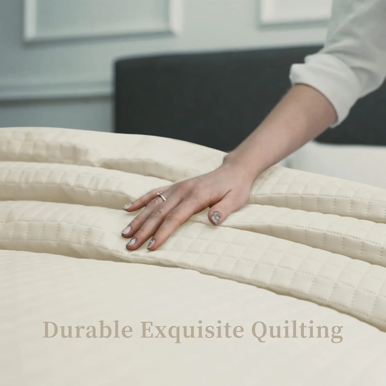 لحاف تختخواب طرحدار لوکس هالی هوم، فوق العاده نرم و یکدست، تک نفره، طرح پین سونیک، رو تختی، سایز 86 در 96 اینچ، عاجی، مناسب تخت کامل/کوئین