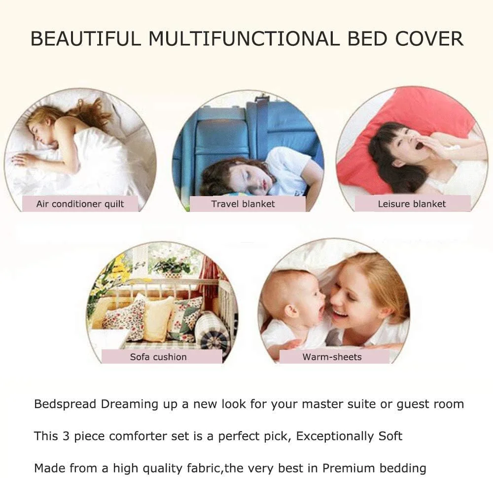 روتختی روتختی درجه یک دست ساز لحاف پنبه ای لحاف لحاف یکپارچهسازی بافت روکش لحاف دوزی شده ست 3 تکه چند منظوره روکش تخت تمام فصل با روبالشی، کینگ: 230x250 سانتی متر + 50x70 سانتی مترx2