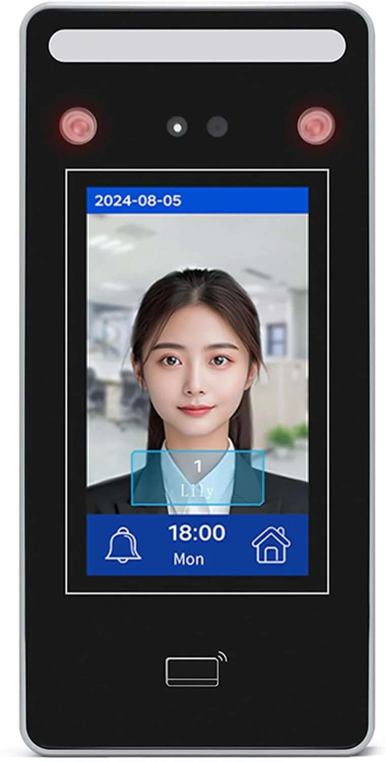 سیستم حضور و غیاب بیومتریک تشخیص چهره، رمز عبور، کارت شناسایی با پشتیبانی از مدیریت داده USB برای دفاتر، کارخانه ها، مدارس، رستوران ها، بیمارستان ها و کسب و کارهای کوچک
