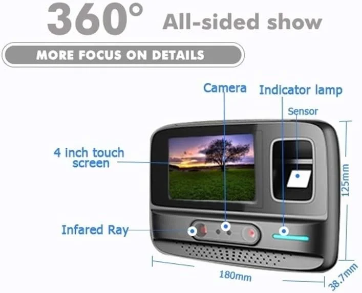 سیستم مدیریت حضور و غیاب دقیق HANXYAAS WIFI بی سیم تشخیص چهره اثر انگشت رمز عبور تجهیزات بیومتریک تشخیص چهره حساس