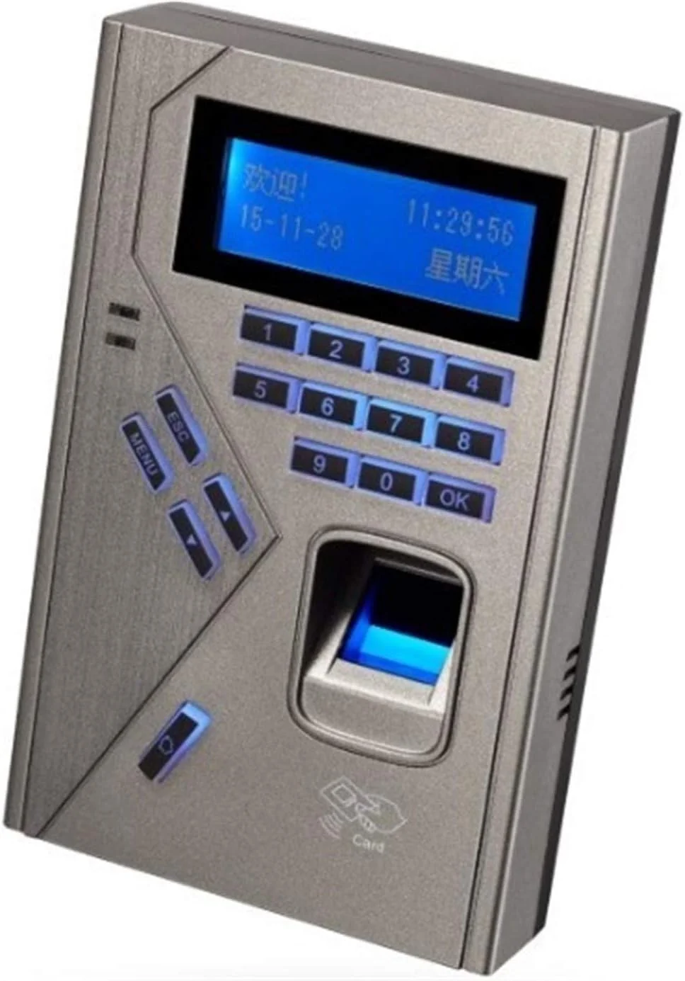 دستگاه کنترل تردد اثر انگشت بیومتریک دقیق SJ-time، دستگاه کنترل تردد RFID برقی، سیستم کدینگ حضور و غیاب حساس Zeenyi