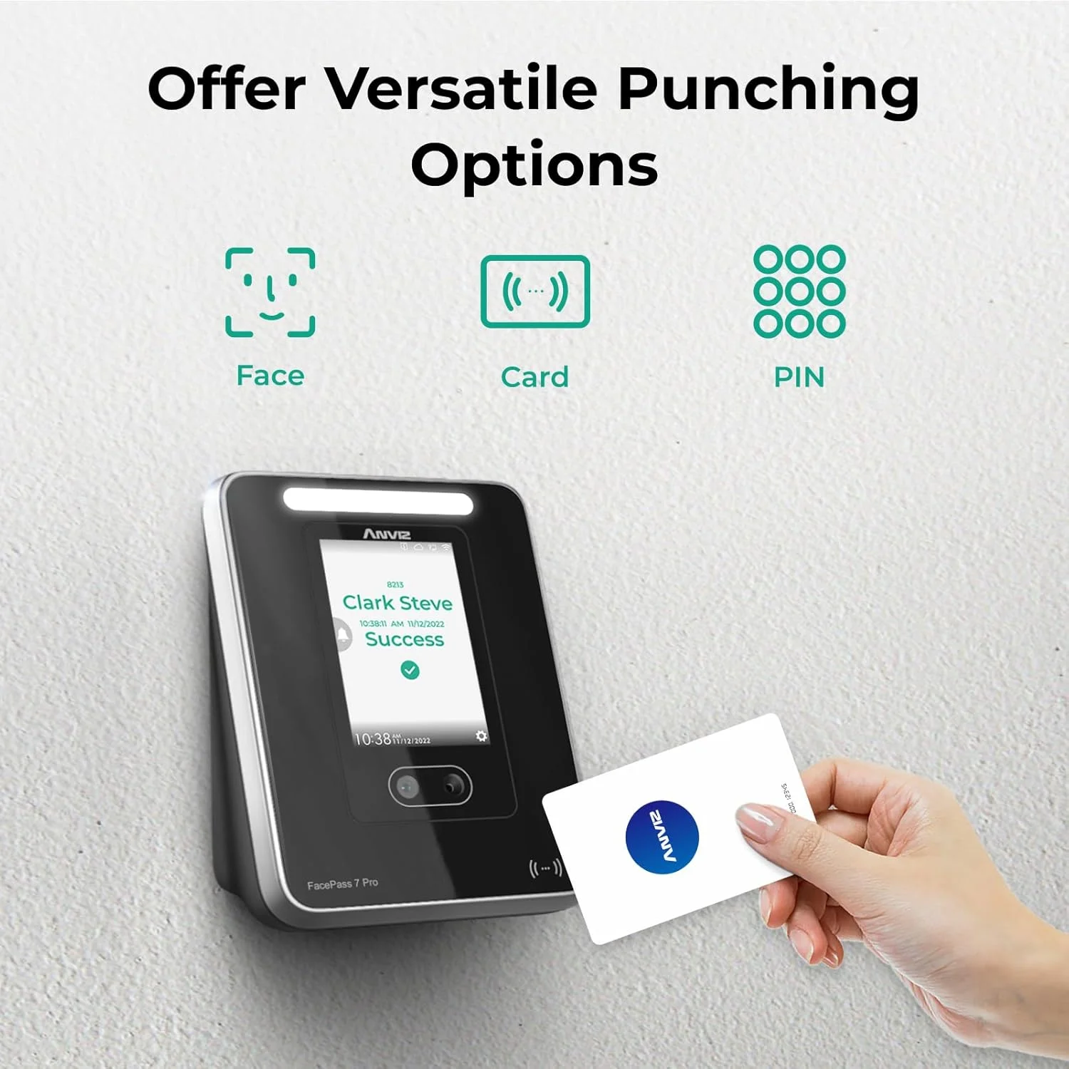 دستگاه حضور و غیاب تشخیص چهره Anviz FacePass 7 Pro دستگاه حضور و غیاب تشخیص چهره Anviz FacePass 7 Pro